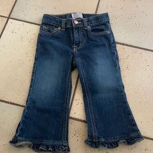 The children’s Place size 24 months ruffle flare jeans.